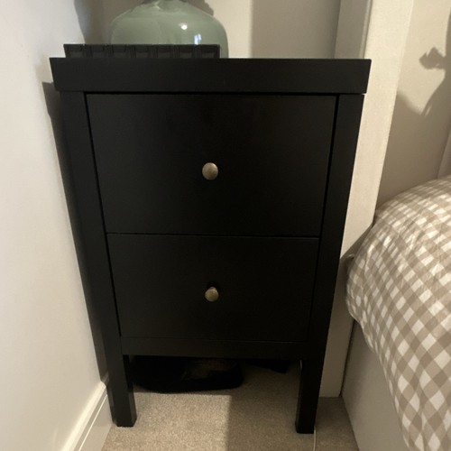 Black bed side tables - black,