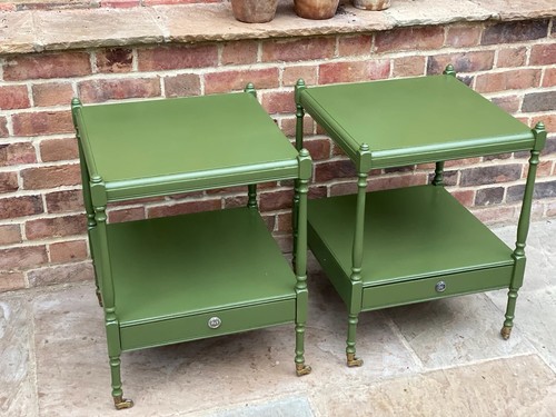 Pair vintage side tables - pair,