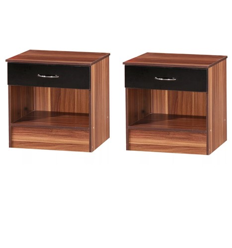 Pair bedside chest - bedside,