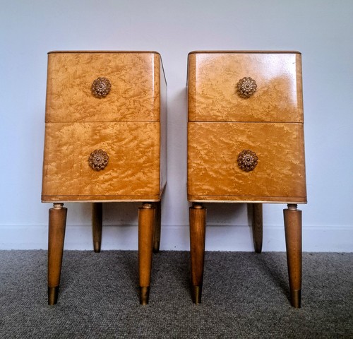 Pair vintage retro birdseye - of,