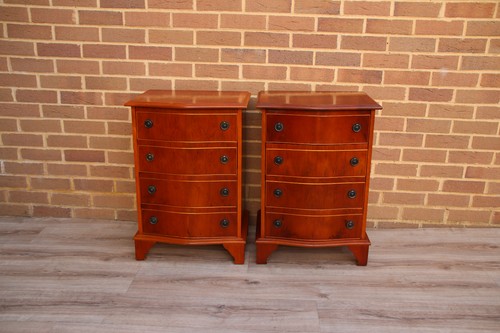 Pair yew bedside - of,