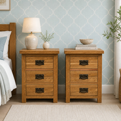 Bedside tables pair oakcroft - pair,