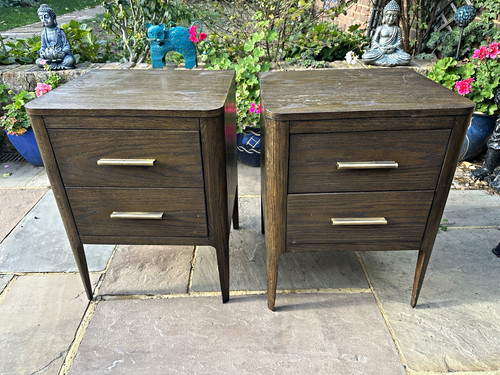 Matching pair dark wood - pair,