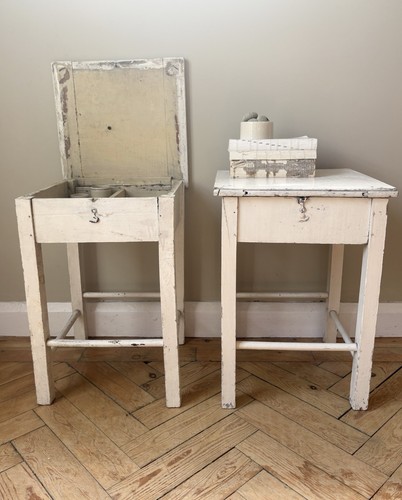 Pair french painted - a, of
