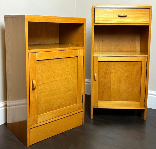 Pair mid century bedside - mid,