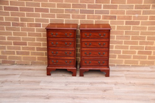 Pair mahogany compact - mahogany,