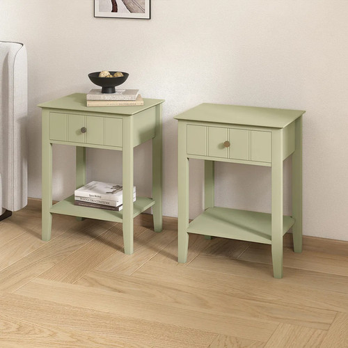 Pair sage green one - pair, of