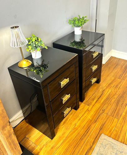 Pair art deco black - pair,