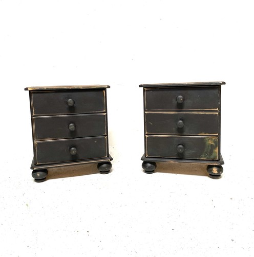 Pair solid painted pine - pair,