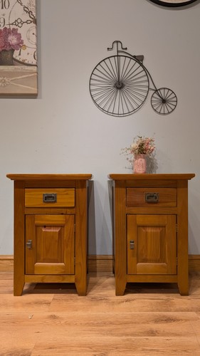 Pair bedside tables - of,