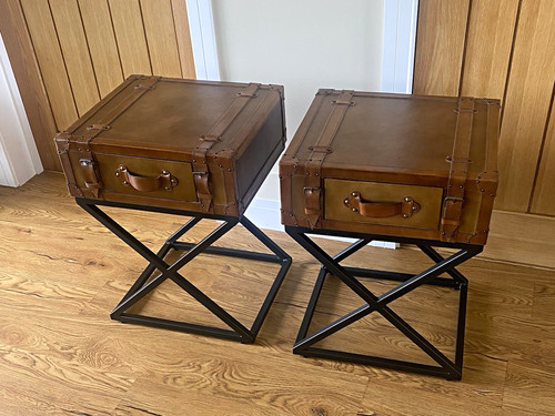 Pair brown trunk style - pair, trunk-style