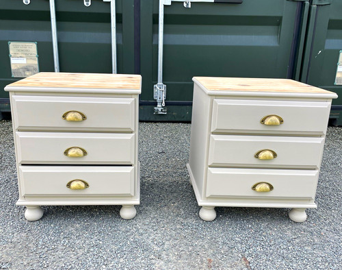 Grey wood bedside - grey, |
